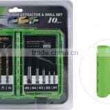 10pcs Twist Drilling Screw Extractor Set in Plastic Case thumbnail-1