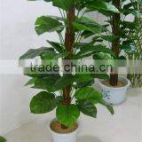 Wholesale Plastiac Potted Tree Indoor Decoration Artifiicial Green Tree Fake Indoor Green Tree for Sale thumbnail-4