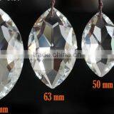 Faceted Crystal Chandelier Crystal Olive Shape Pendant Art Chandelier thumbnail-1