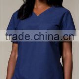 2014 Hot selling Solid Color Scrub Set,Chemistry Lab Coats,Scrub Top