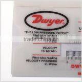 Kearing Brand OEM Plastic Slide Ruler,air Velocity Calcuator, Velocity Pressure in Water, Opaque Plastic Slide Ruler #KSL01 thumbnail-4