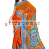 Printed Spray Designer Saree in Chiffon Fabric thumbnail-3