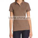 Blank Women's Polo T-shirt With 100% Cotton-180g Custom Printed Logo thumbnail-1