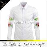 Man shirt manufacturer wholesale new style embroideried leisure long sleeve dress shirt at competitive price