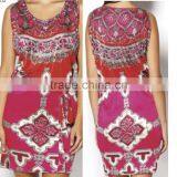 Printed Cotton Strap Dress thumbnail-6