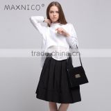 MAXNEGIO 2017 women clothing cotton frock designs short front long back top
