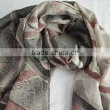 Fashion High Quality Women Viscose Print Geometric Pattern Designer Scarf thumbnail-2