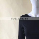 MGOO OEM/ODM Supplier Maded Two Piece Set Women Bodycon Dress Black Long Sleeve Clothing Shealth Prom Dress Z572 thumbnail-3