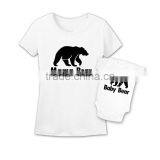 Mommy and me t Shirts Custom Printing 100% Organic Cotton T-shirts Bodysuit Wholesale thumbnail-2