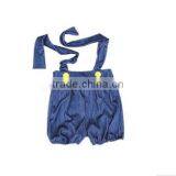 Boutique Blue Suspender Shorts Button Design Baby Boys Wearing Panties thumbnail-4