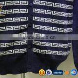 Mens Navy Blue V Neck Thick Intarsia Cardigan Sweaters thumbnail-3