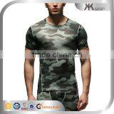 Exercise Equipment Fitness Apparel Men OEM Clothing Sublimation Camouflage Fabric T-shirt Men's Clothing thumbnail-1
