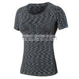Wholesale OEM Custom Printing t Shirt Dry Fit Athletic Wear Women T-shirts Compression t Shirt Women thumbnail-3