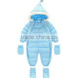 Kids Wholesale Winter Clothes,custom Design High Quality Baby and Infant Winter Hooded Rompers thumbnail-1