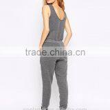 Women Relaxed Fit Scoop Neck Sports Wear Jumpsuit With Pockets 2015 thumbnail-3
