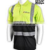 ANSI Class 3 EN471 Hi Vis High Visibility Reflective Safety Clothing Polo Shirt thumbnail-5