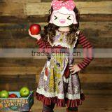 Conice Kids Outfits Cheap Baby Girl Clothes Sets Girl's Red Striped Skirt Set thumbnail-1