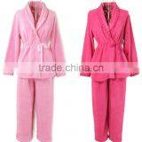 Women's Polyester Coral Fleece Robe(KN-RB-14) thumbnail-1