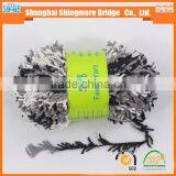 China Fancy Yarn Supplier Hot Wholesale New Arrival 100 Polyester Pigtail Yarn for Knitting Machine thumbnail-4