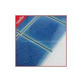 73x73mm Sapphire Blue Swimming Pool Mosaic Tile,Swimming Pool Tile​​, Crackle Ceramic Mosaic, Swimming Pool Tile,Ceramic Mosaic Tile,Glazed Wall Tile TL73273 thumbnail-1