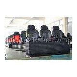 Theme Park 4D / 5D Cinema Theater Seating Furniture , Luxury Real Leather Motion Chairs