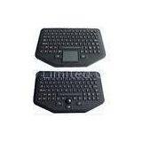 Stand Alone Industrial Illuminated Keyboard With Trackball Black Color