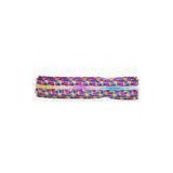 No.5 Long Chain Derlin Rainbow Teeth Zippers With Colorful Tape , O/E Auto Lock