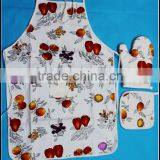 Kitchen Apron Oven Mitt Set Apron Set Christmas Towel&kitchen Set&pot Holder 3pcs/set thumbnail-5