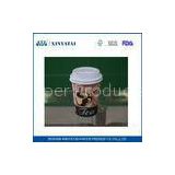 22oz Custom Impermeable Disposable Cold Drink Paper Cups with Lids for Coffee Shop