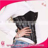 Black Steel Boned Sexy Lace Mesh Corset Ladies Waist Shaper Corset on Sale thumbnail-4
