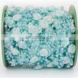 30meters/roll 4mm Handmade Rose Flower Fish Line Garland Hanging Bead Chains Wedding Bridal Hair Accessory thumbnail-3
