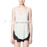 Women Ladies Summer Casual Loose Sleeveless V-Neck Vest Tank Tops T-Shirt Blouse thumbnail-2