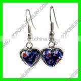 Fashion Stainless Steel Murano Big Chandelier Drop Earrings thumbnail-2