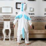 Children Unicorn Cartoon Flannel Conjoined Polyester Pajamas thumbnail-3