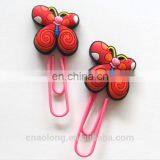 Lovely Butterfly Rubber Bookmarks for Advertising Promotion Gift