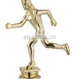 Gold Plated Plastic Souvenir Trophy Running Figurines