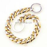 19mm Stainless Steel Gold Silver Medium and Large Pet Big Dog Chain Collar thumbnail-2