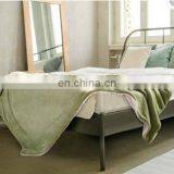 100% Polyester Sherpa Flannel Blanket Two Sides Brushed Cozy Fleece Throw thumbnail-2