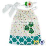 Wholesale Smocked Clothing Red Christmas Tree Fancy Dress Pillowcase Dresses For Toddler Dresses thumbnail-3