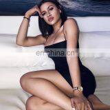 2020 New Arrivals Women Fashion Pleated Casual Dresses Ladies Bodycon Slip Dresses Women Summer Dresses thumbnail-3