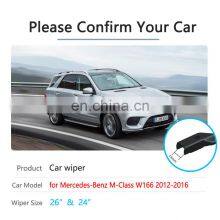 for Mercedes Benz M ML GLE Class W166 2012~2016 Car Wiper Blades Front Windscreen Wipers Car Accessories 2013 2014 2015 thumbnail-2