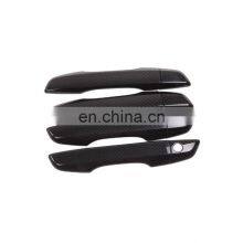 XT 4Pcs Car Exterior Accessories Carbon Fiber Style Side Door Handle Cover For Honda Civic 2020 thumbnail-1