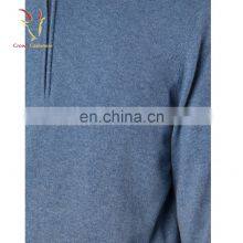 Merino Wool Men's Stand Collar Sweater 1/4 Zip Cashmere Pullover Sweater thumbnail-5