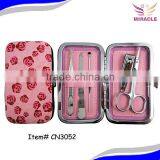 Rose Printing Manicure Set Promotion Manicure Supplier 5pcs Manicure Set