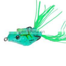 Topwater 14g 6cm Soft Fishing Bait Double Hooks Frog Lure for Stream Lake River Reservoir Pond Ocean Fishing thumbnail-3