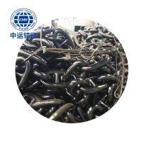 68mm Black Painted Floating Wind Power Platform Studless Link Anchor Chain thumbnail-4
