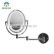 Factory Price 5x Magnifying Make Up Mirror With Led Light For Bathroom thumbnail-1