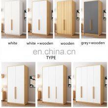 Customized Color Economical Luxury Cheap Bedroom Furniture Wooden Factory Produce Modern Portable Wardrobe for Sell thumbnail-2