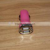 2016 New Fashion Design Dual USB Car Charger 5v2a Rapid Charging With Kinds of Color thumbnail-5