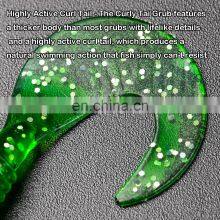 JOHNCOO Soft Worm Fishing Lure Soft Bait Lures Trout Bass Salmon Freshwater Saltwater Fishing Bait thumbnail-4